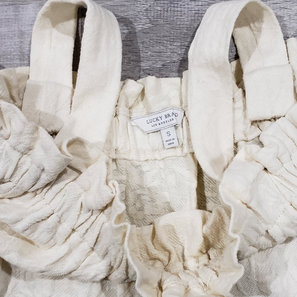 Lucky Brand Ivory Off The Shoulder top - Picture 2 of 2